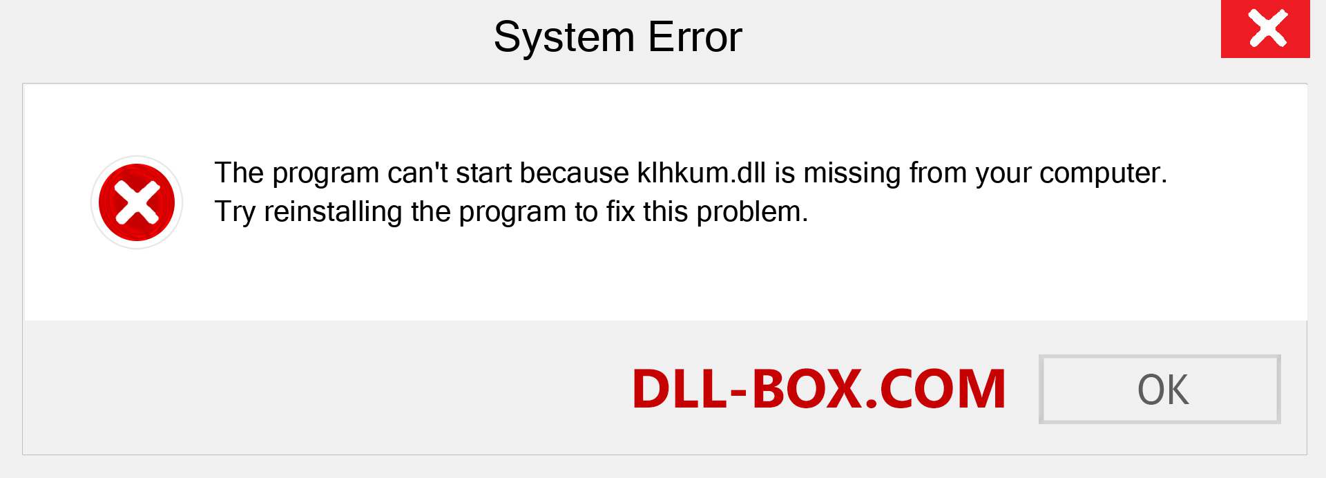  klhkum.dll file is missing?. Download for Windows 7, 8, 10 - Fix  klhkum dll Missing Error on Windows, photos, images